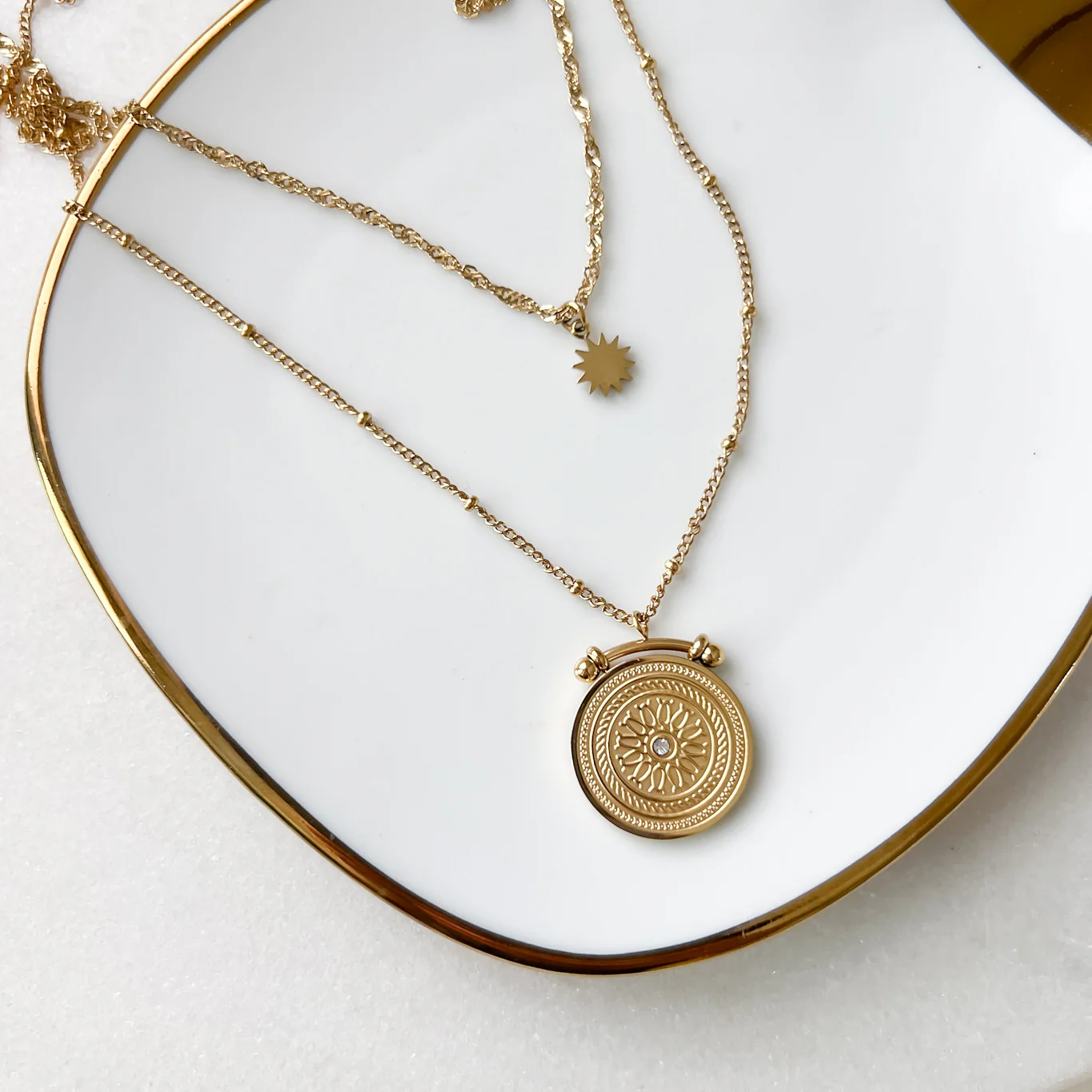 Soleil Layered Necklace - Image 3