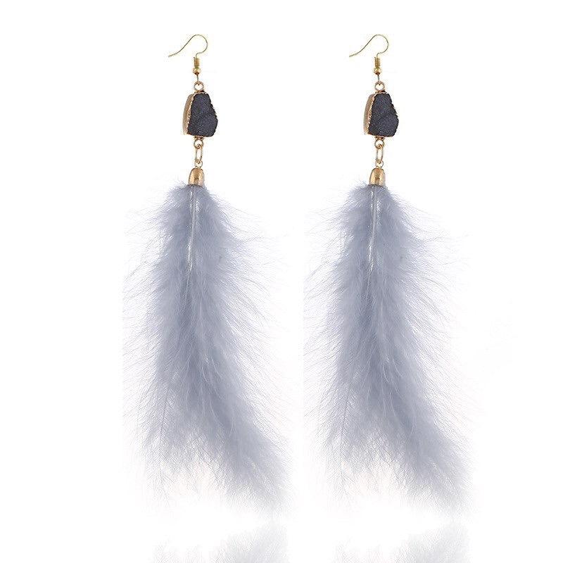 Soraya Feather Earrings - LAST CHANCE! - Image 13