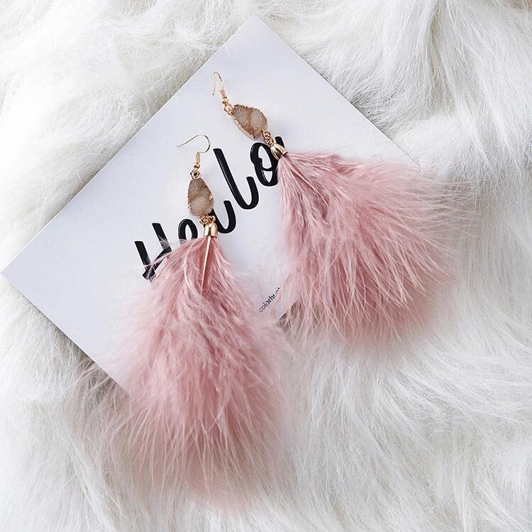 Soraya Feather Earrings - LAST CHANCE! - Image 14