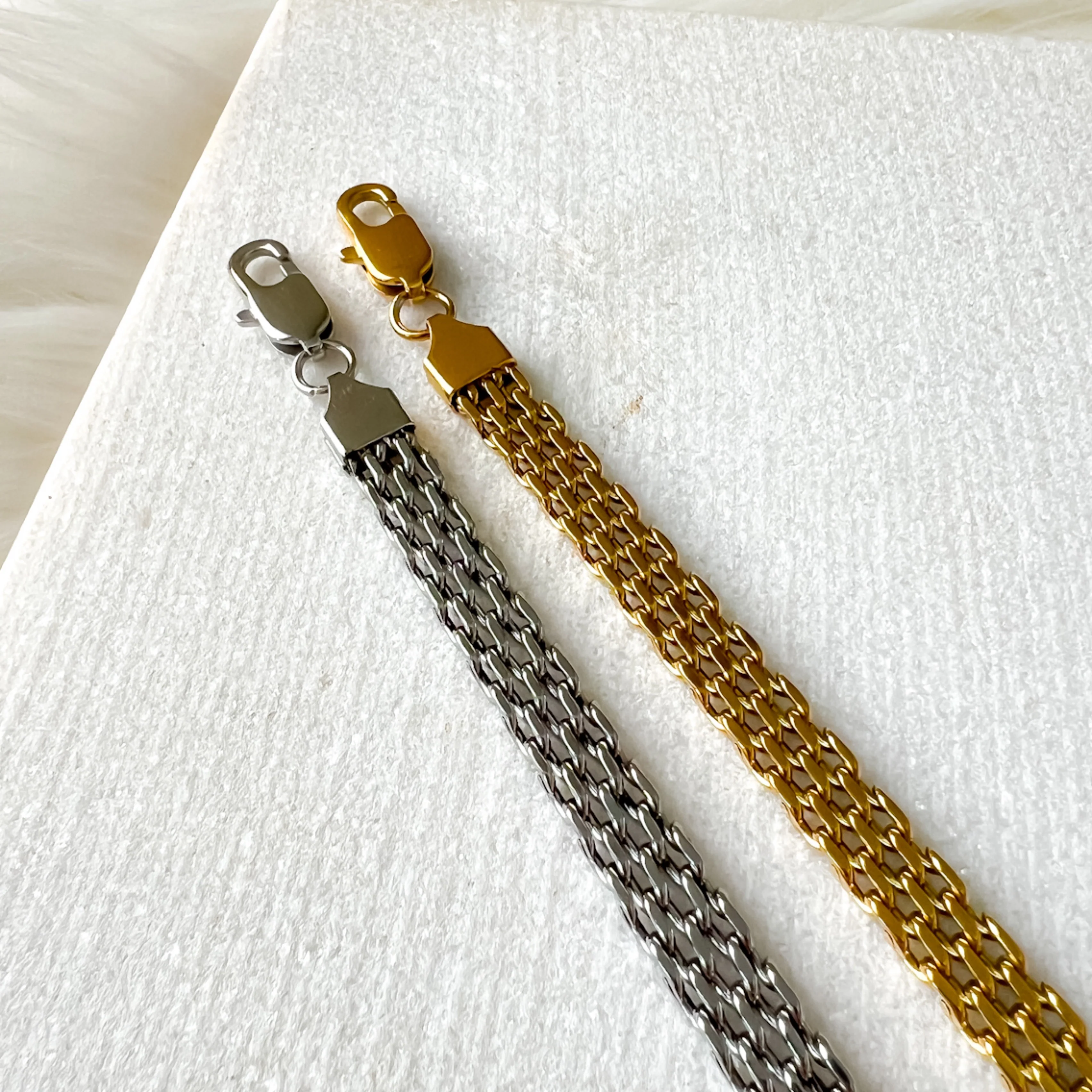 Stacked Stainless Chain Bracelets - 4 Styles LAST CHANCE! - Image 30
