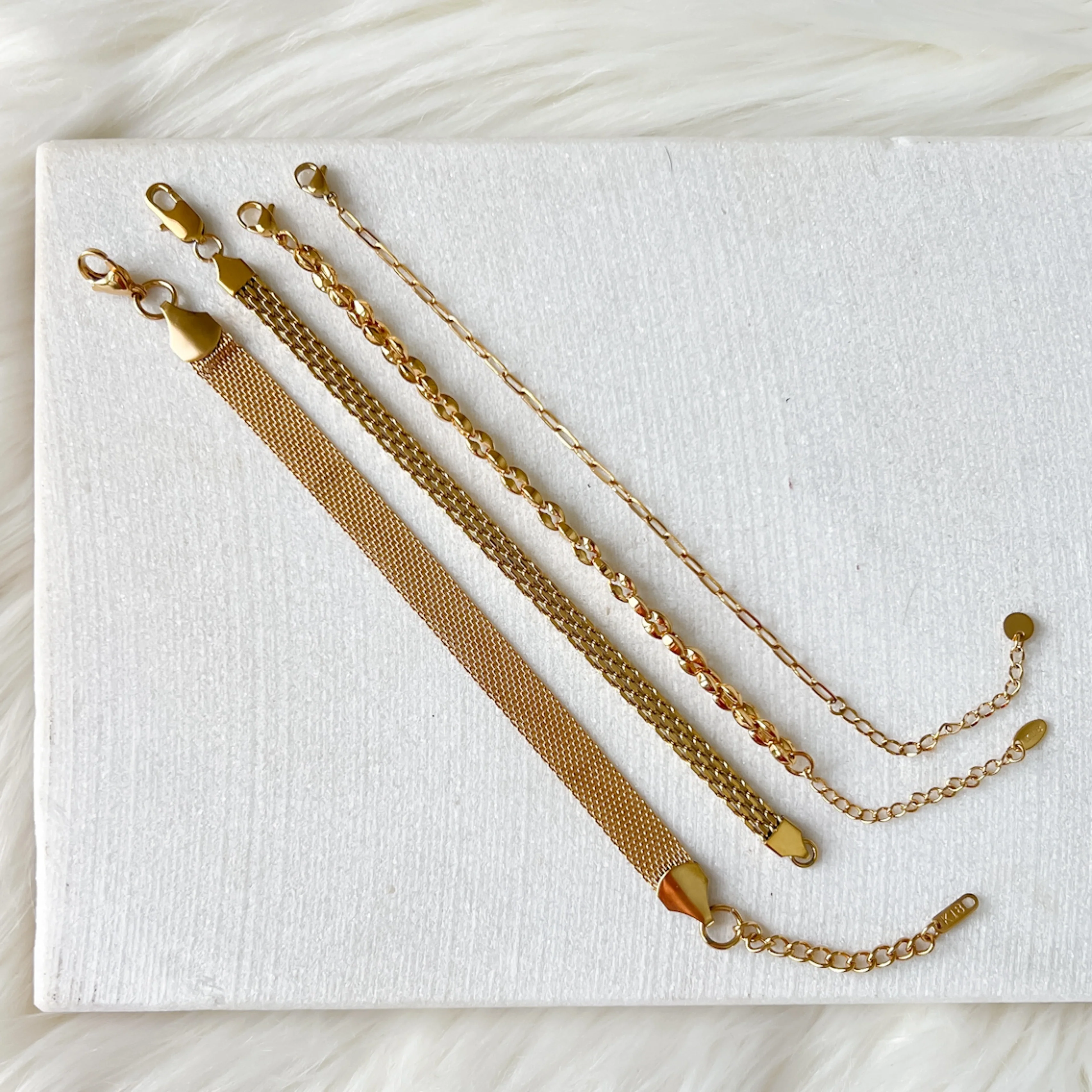 Stacked Stainless Chain Bracelets - 4 Styles LAST CHANCE! - Image 31