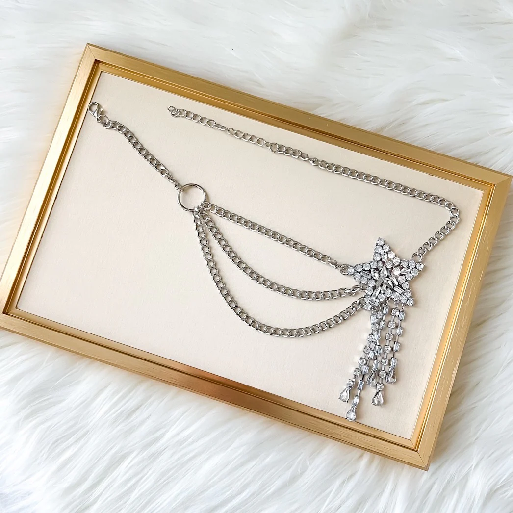 Starfall Rhinestone Statement Necklace - Image 12