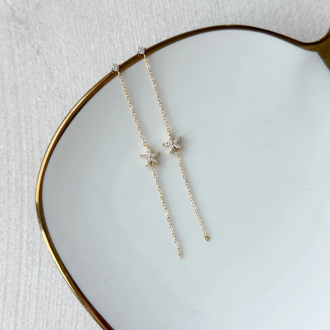 Starflower Chain Earrings - Image 7