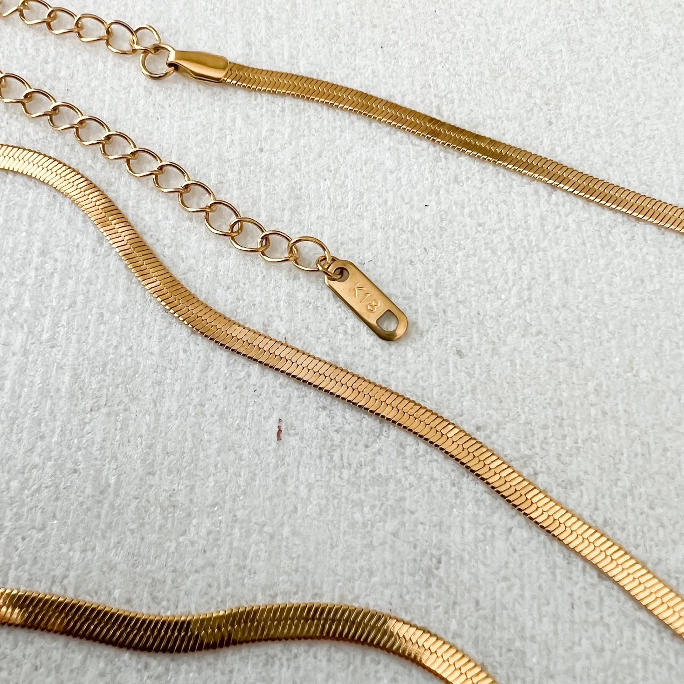 Sultry Serpent Herringbone Belly Chain - Image 25