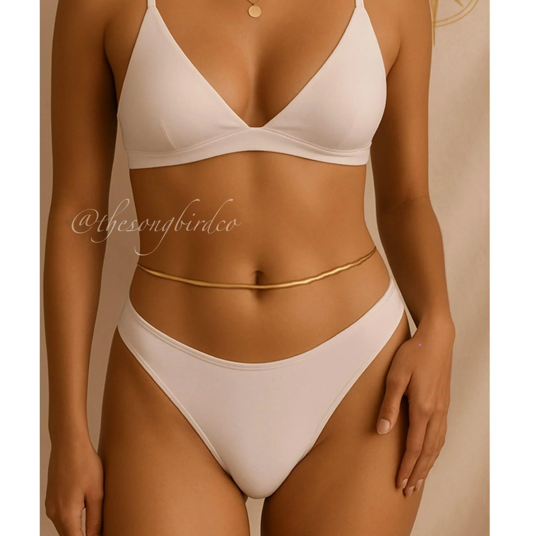 Sultry Serpent Herringbone Belly Chain - Image 3