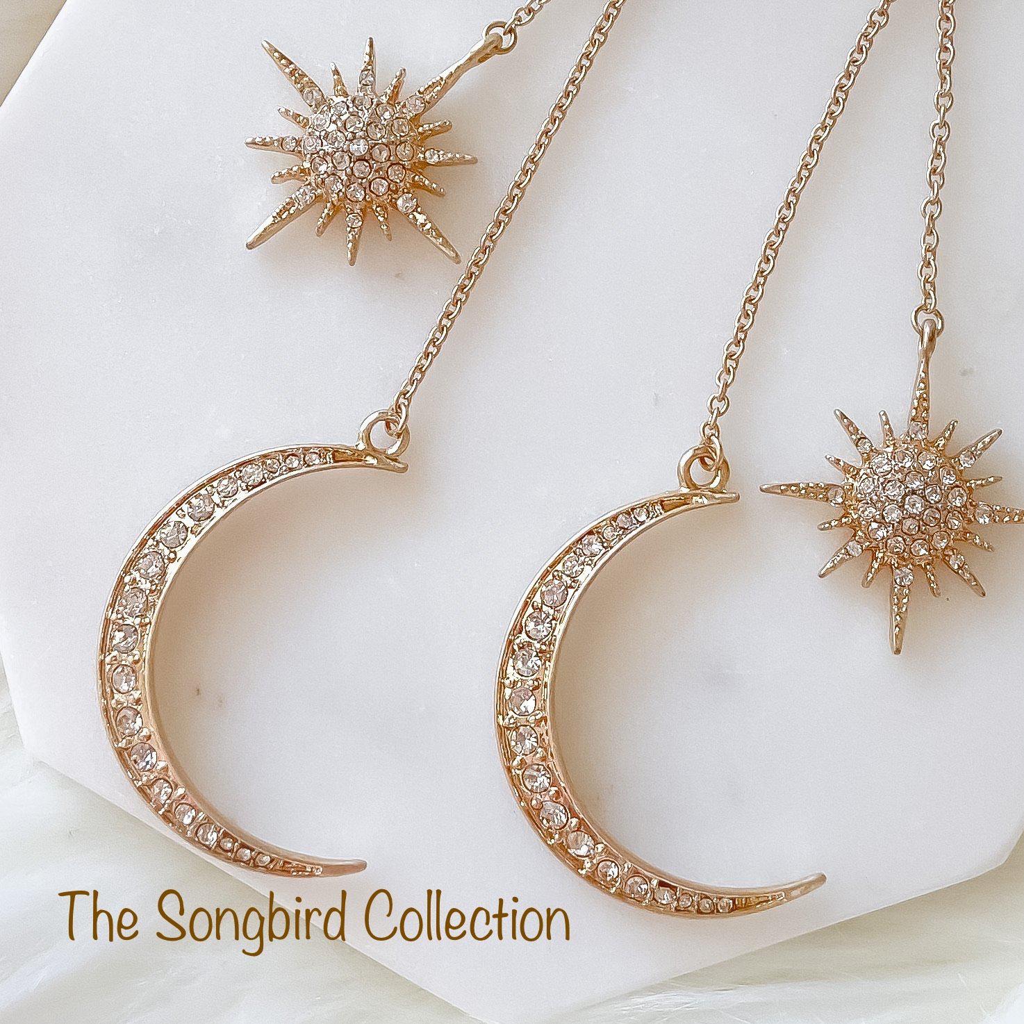 Sun & Moon Ear Jacket Earrings - LAST CHANCE - Image 4