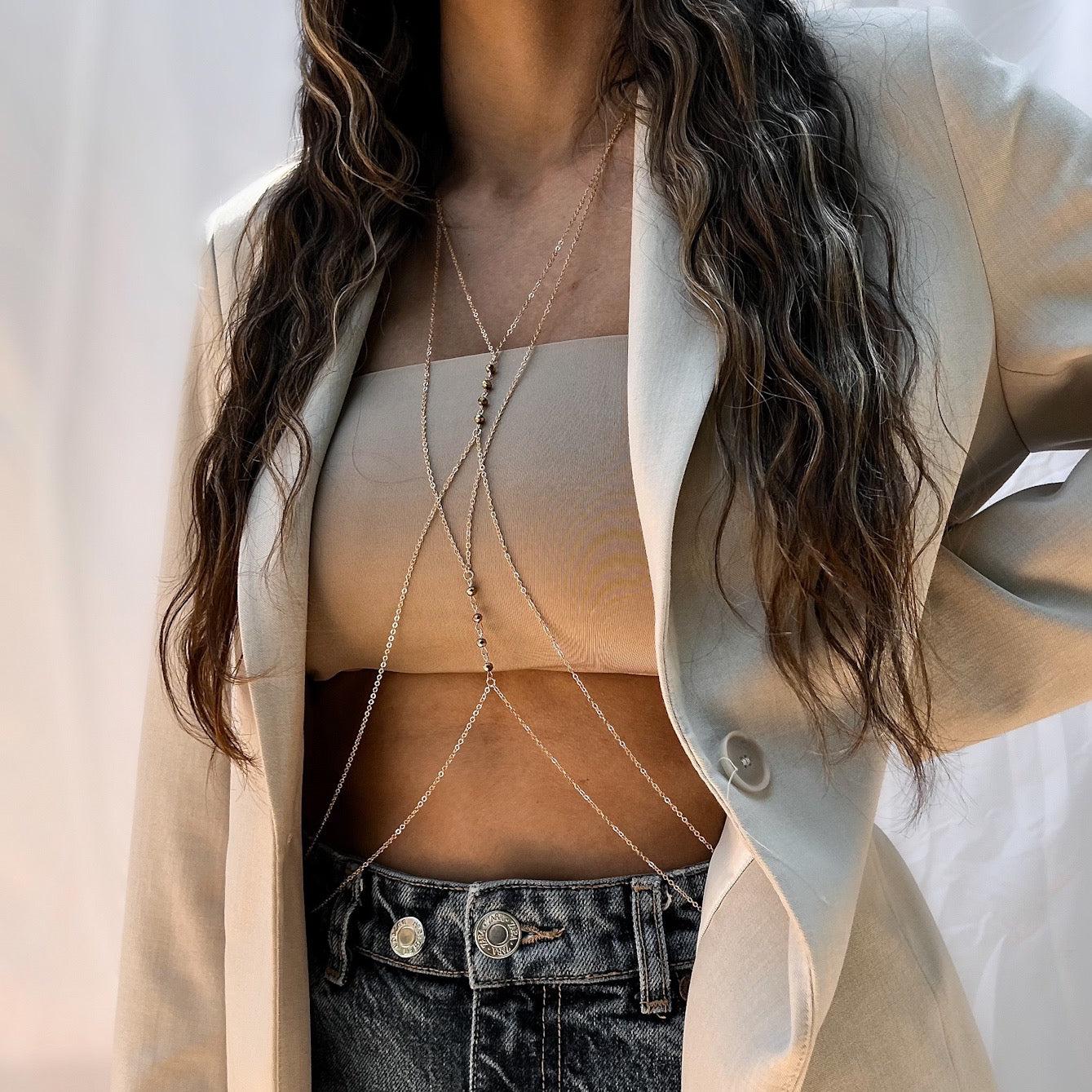 Sunset Whispers Beaded Body Chain - Image 7
