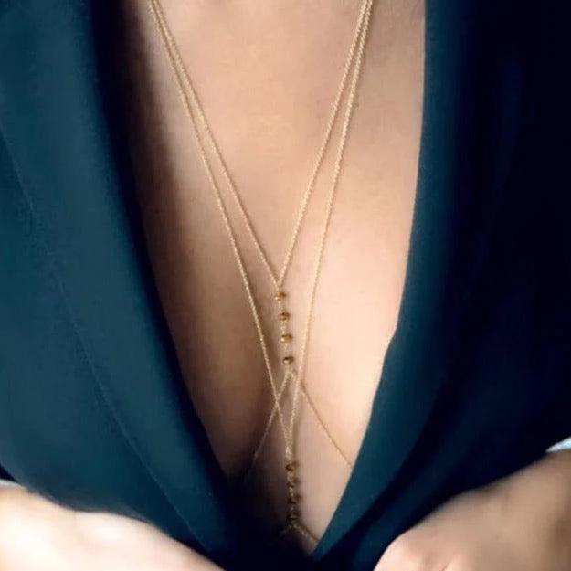 Sunset Whispers Beaded Body Chain - Image 8