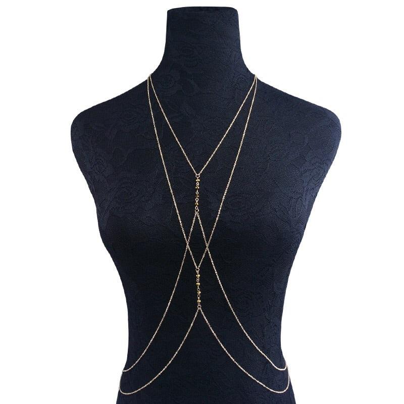 Sunset Whispers Beaded Body Chain - Image 9
