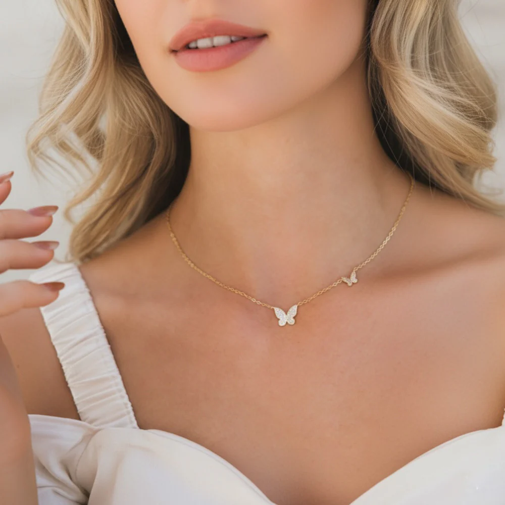 Sweet Butterflies Necklace - Image 4