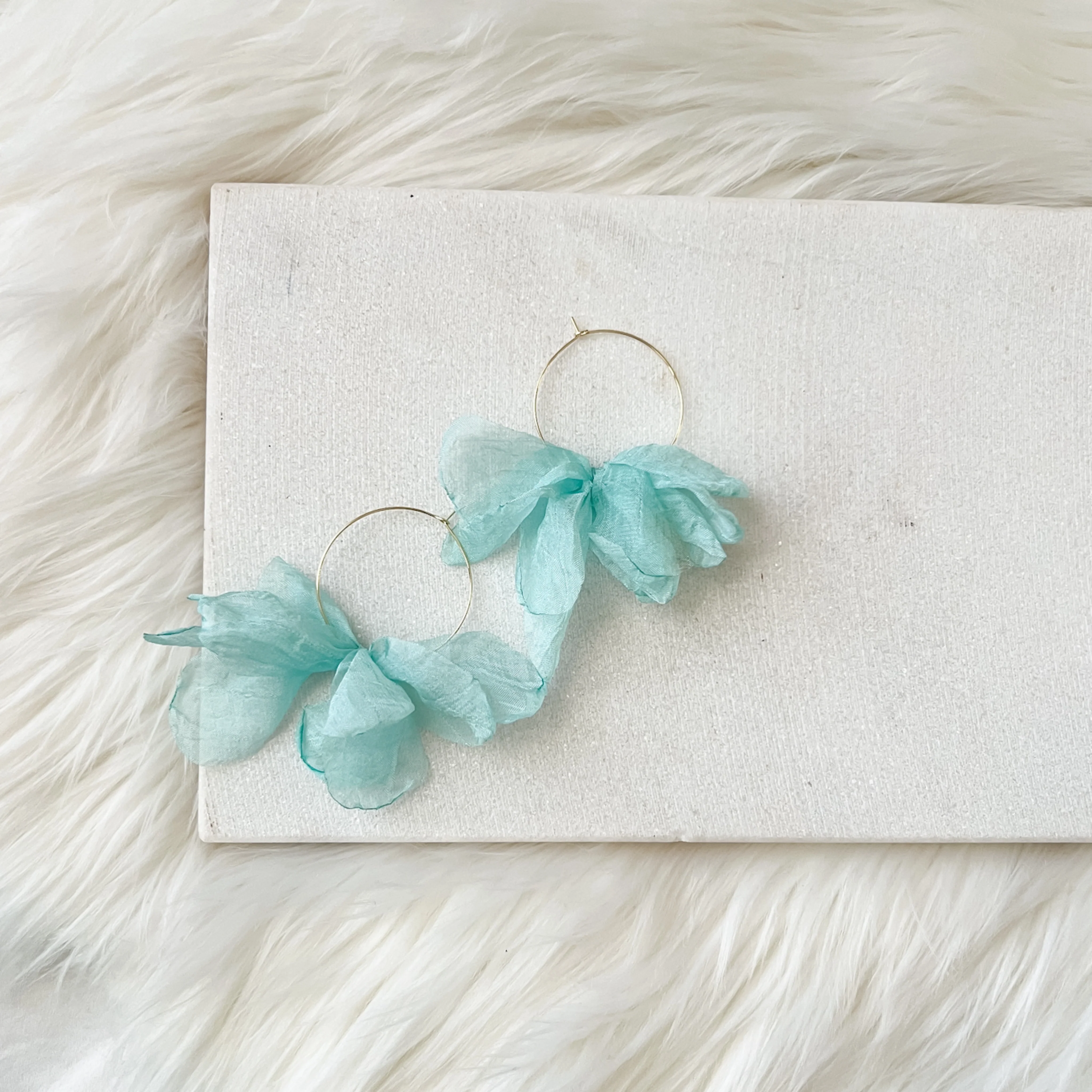 Sweet Romance Chiffon Earrings - 6 Colors! - Image 13
