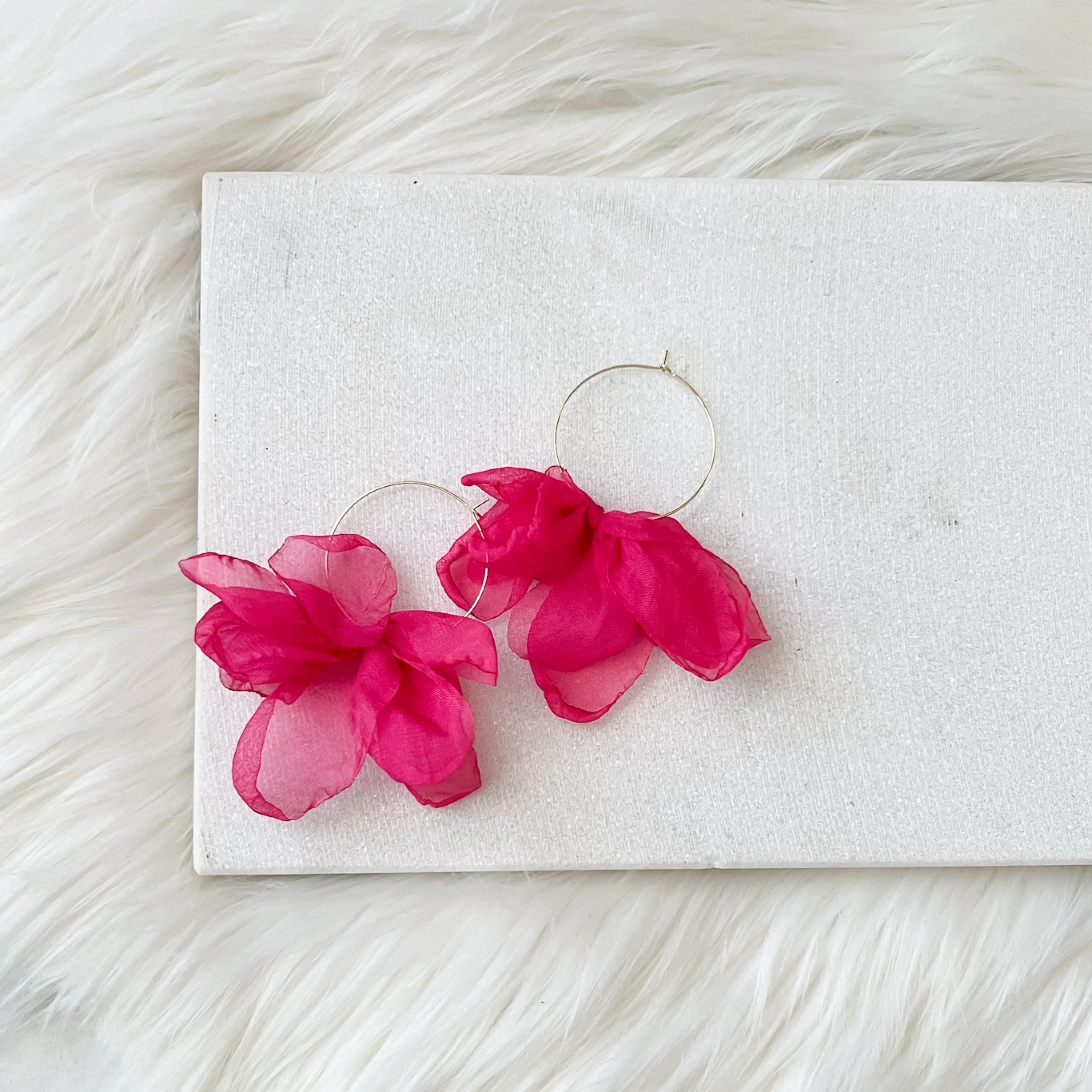 Sweet Romance Chiffon Earrings - 6 Colors! - Image 14