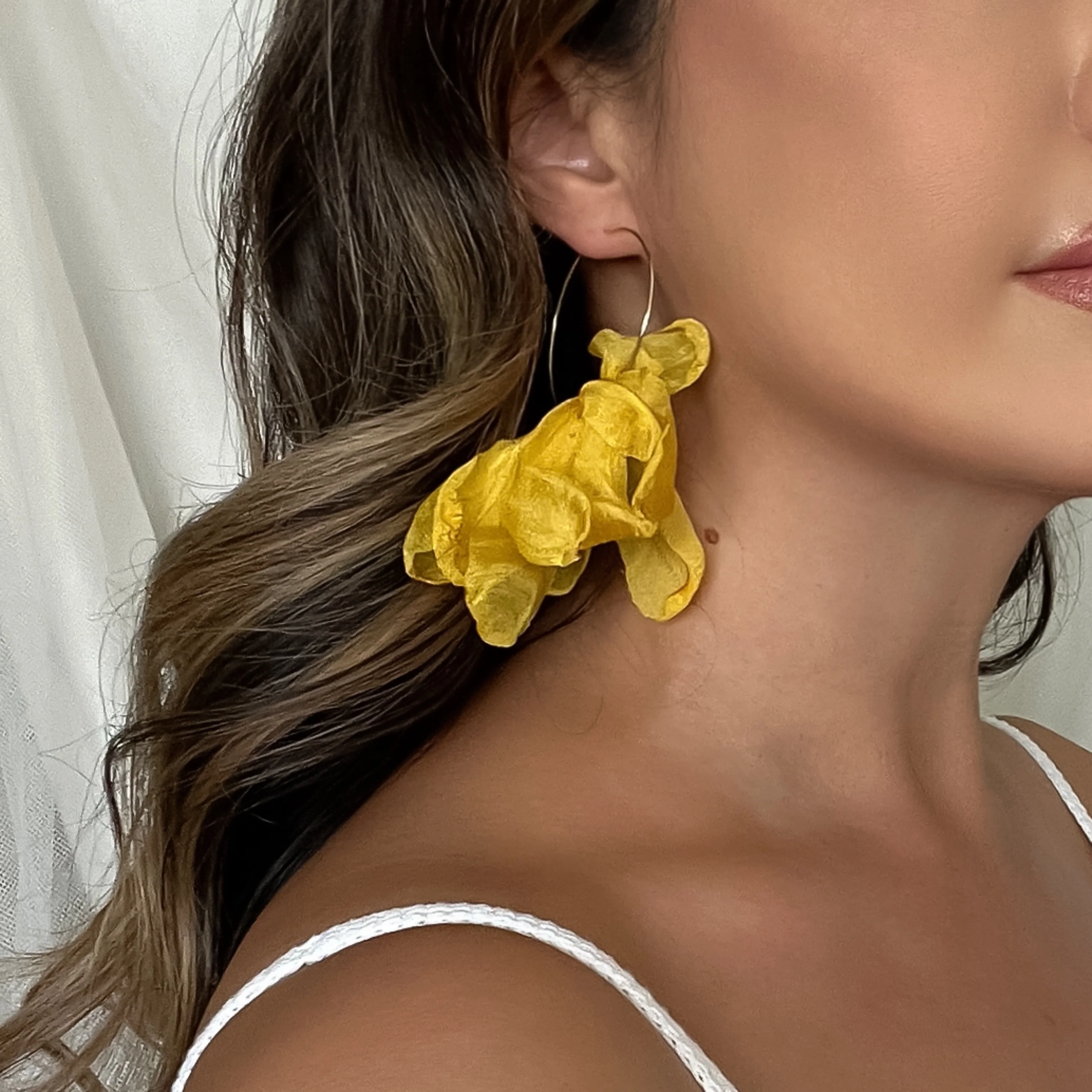 Sweet Romance Chiffon Earrings - 6 Colors! - Image 16