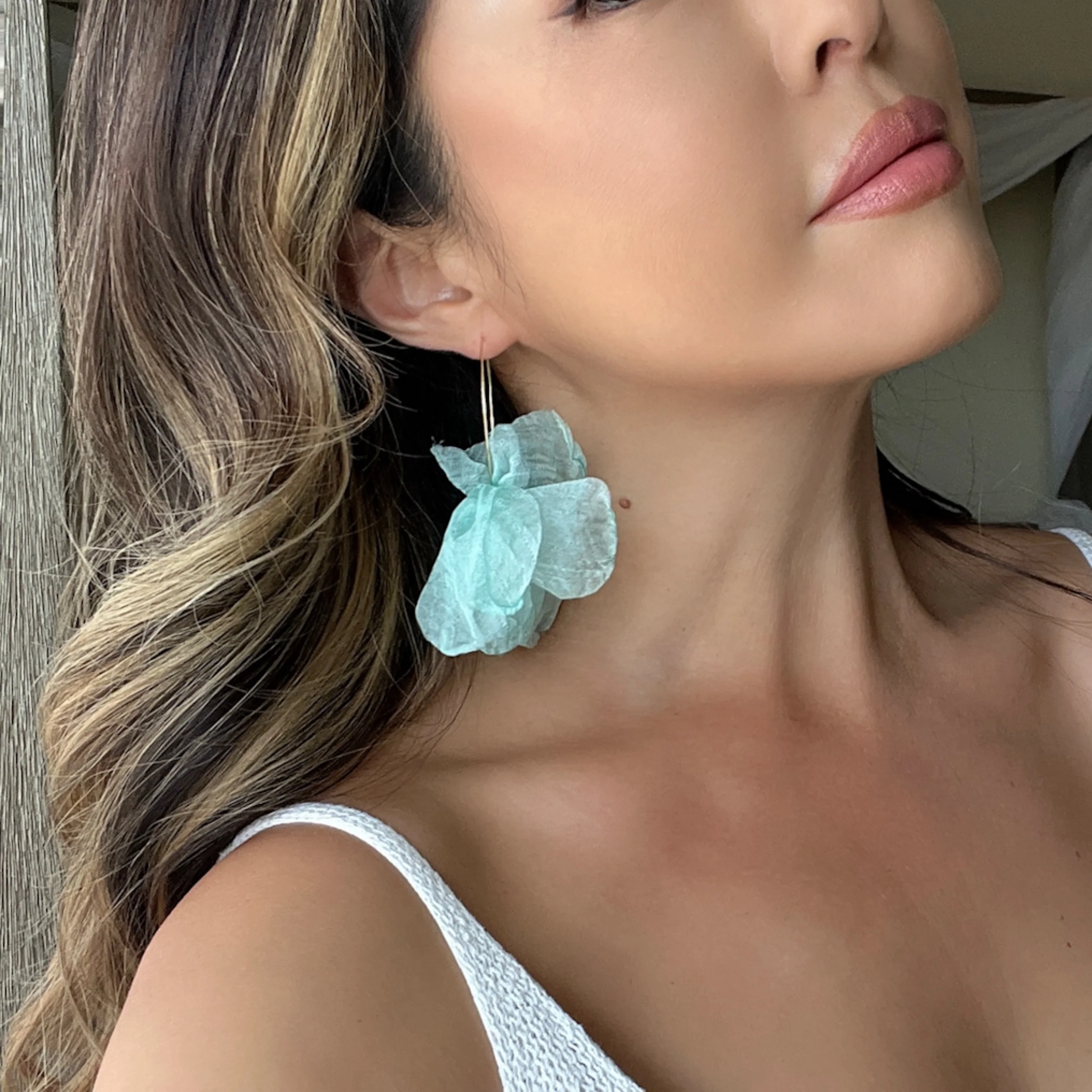 Sweet Romance Chiffon Earrings - 6 Colors! - Image 18