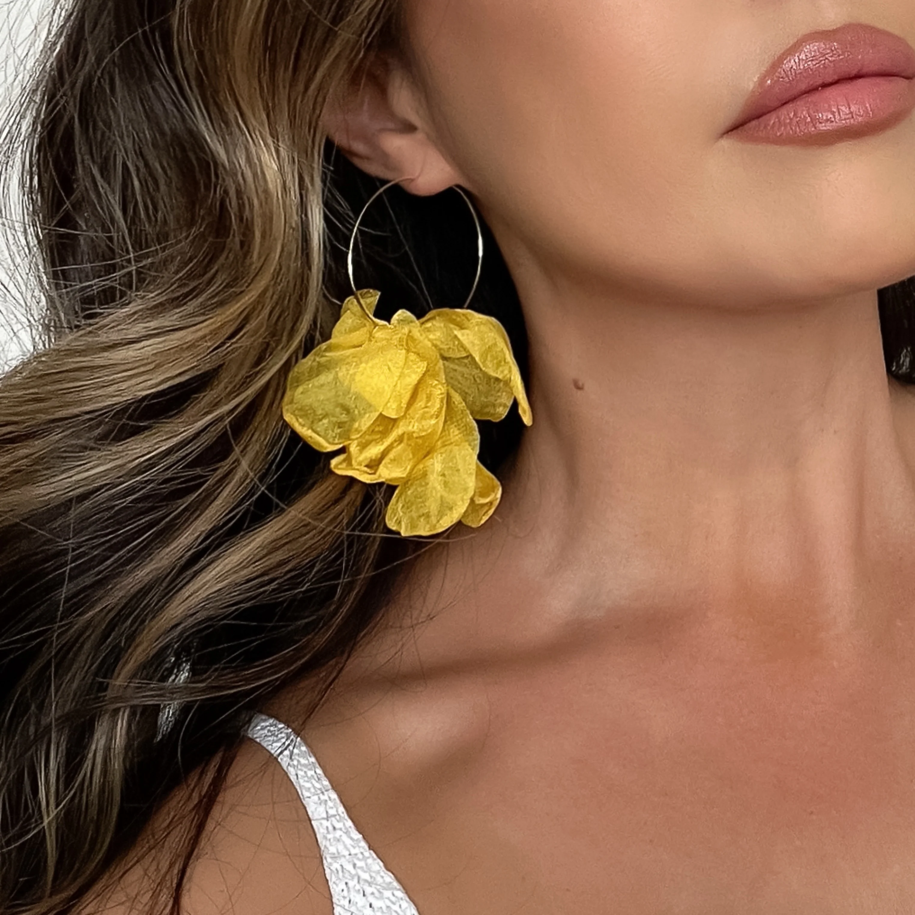 Sweet Romance Chiffon Earrings - 6 Colors! - Image 2