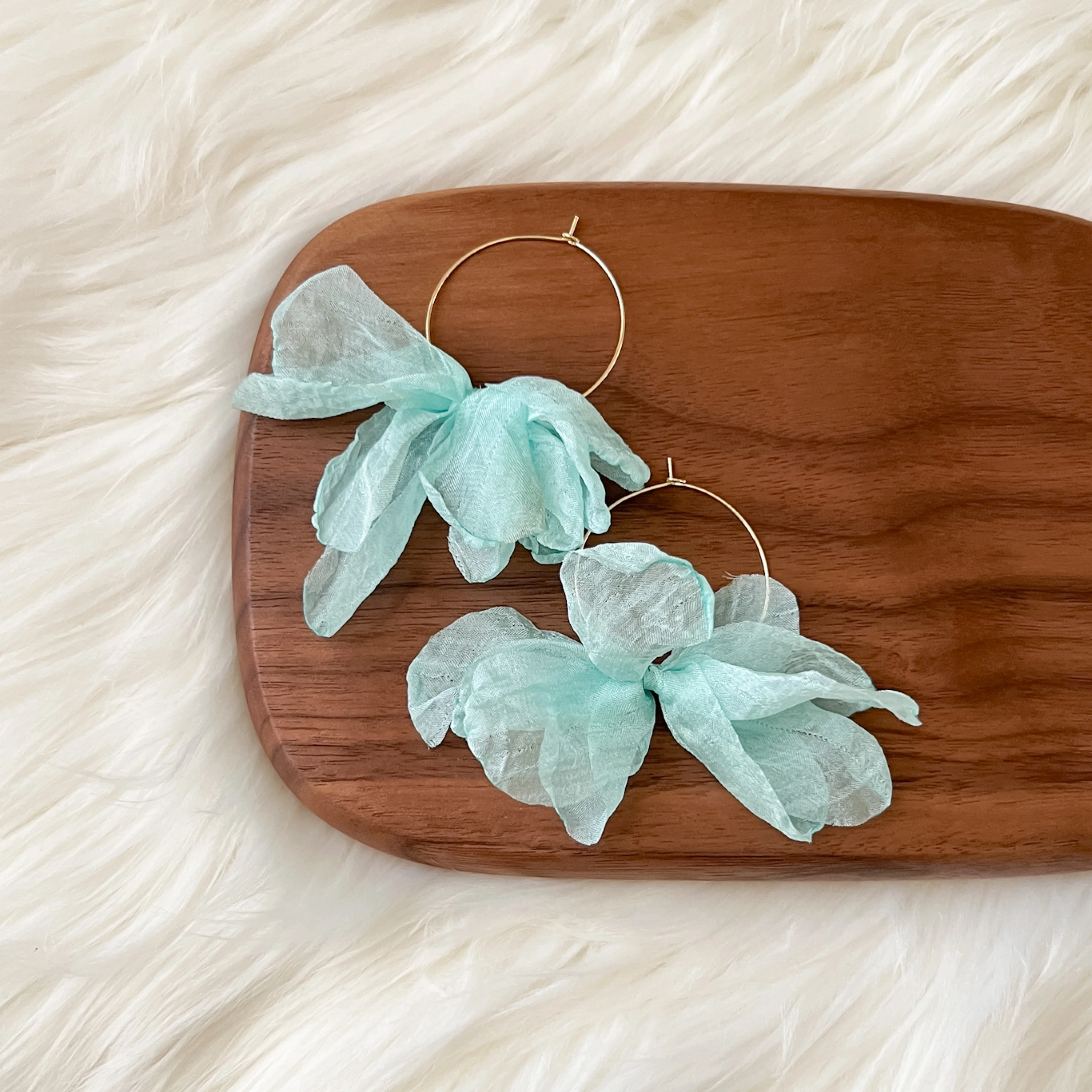 Sweet Romance Chiffon Earrings - 6 Colors! - Image 25