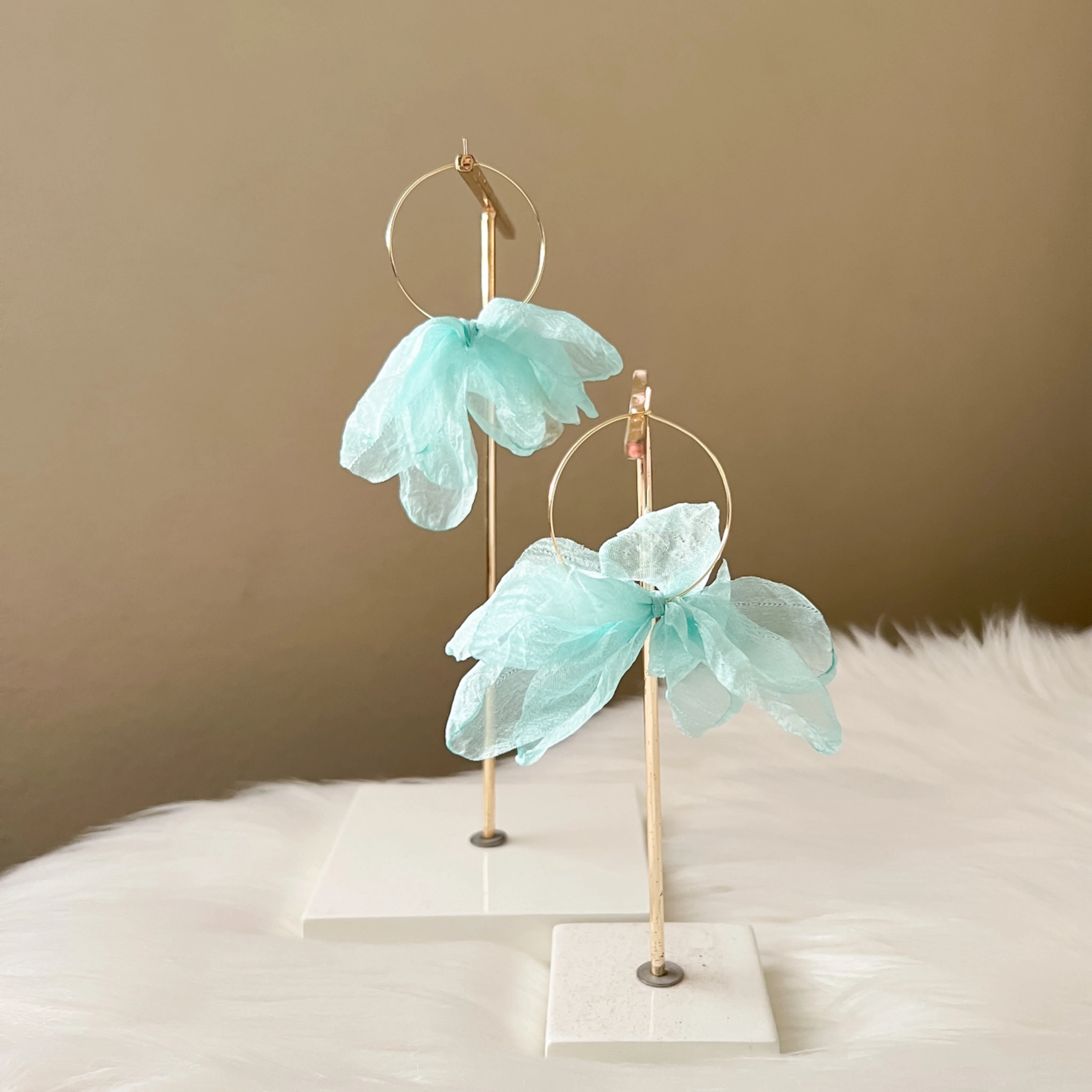 Sweet Romance Chiffon Earrings - 6 Colors! - Image 28