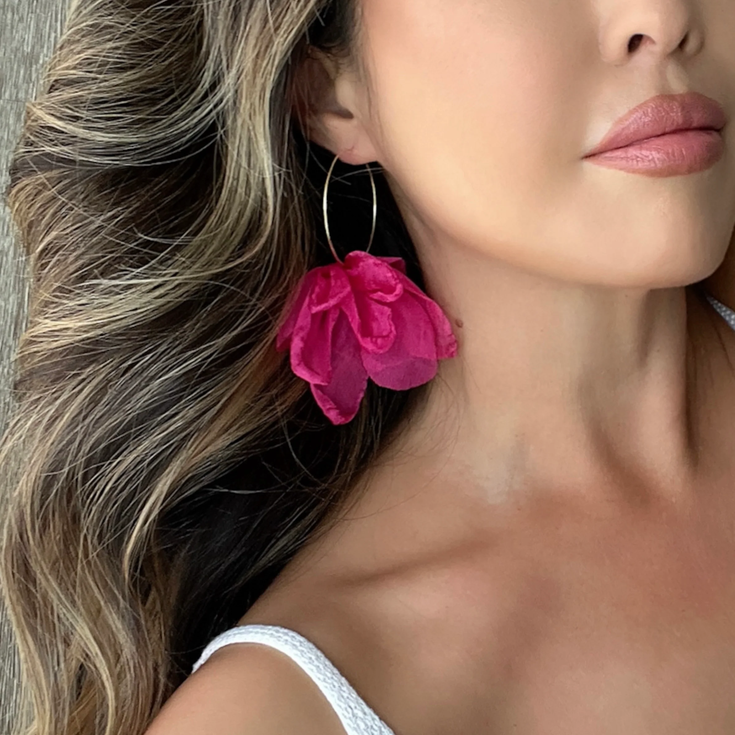 Sweet Romance Chiffon Earrings - 6 Colors! - Image 32