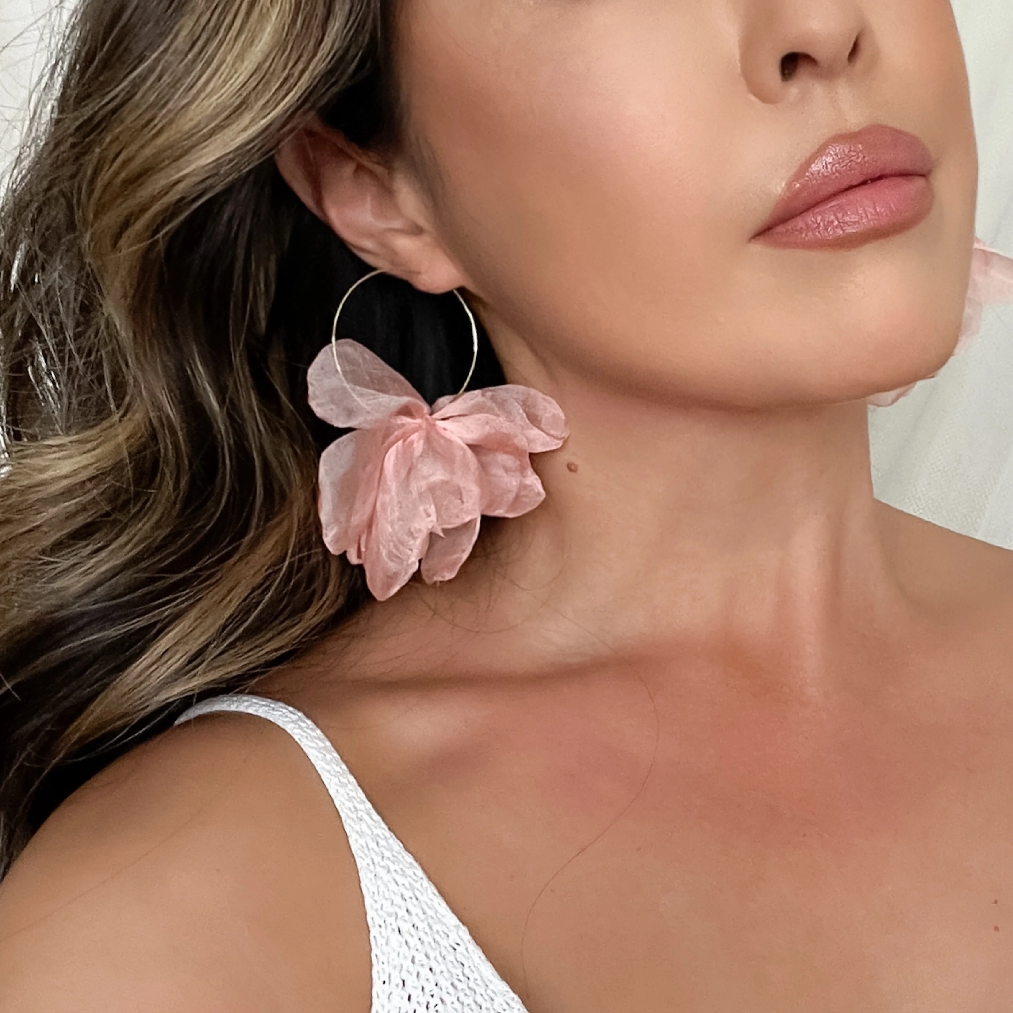 Sweet Romance Chiffon Earrings - 6 Colors! - Image 8
