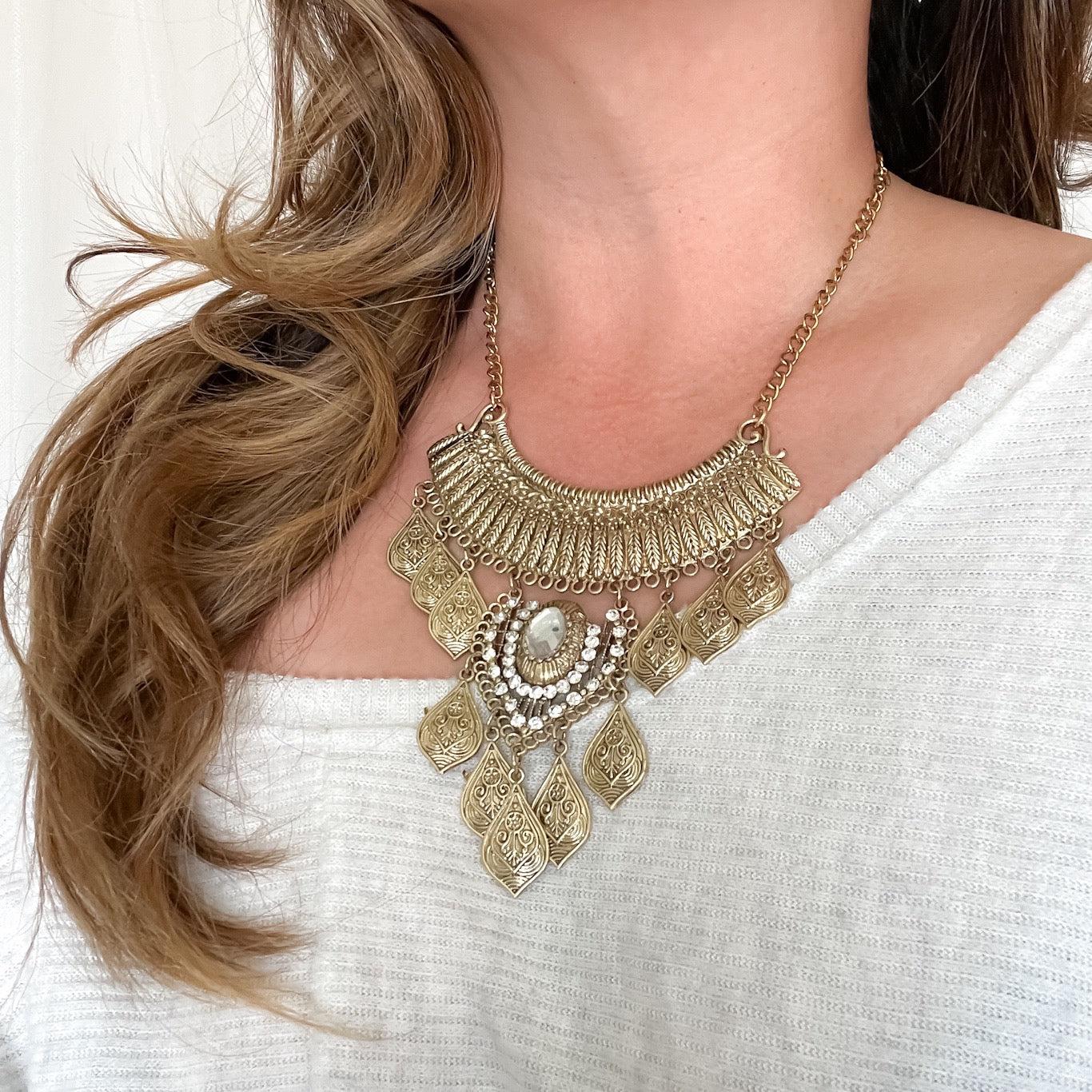 Talia Boho Statement Necklace - LAST CHANCE! - Image 14