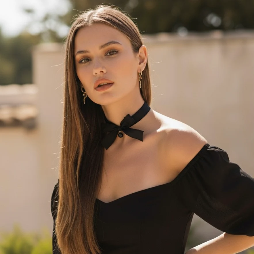 Twinkle Belle Ribbon Choker - Image 6