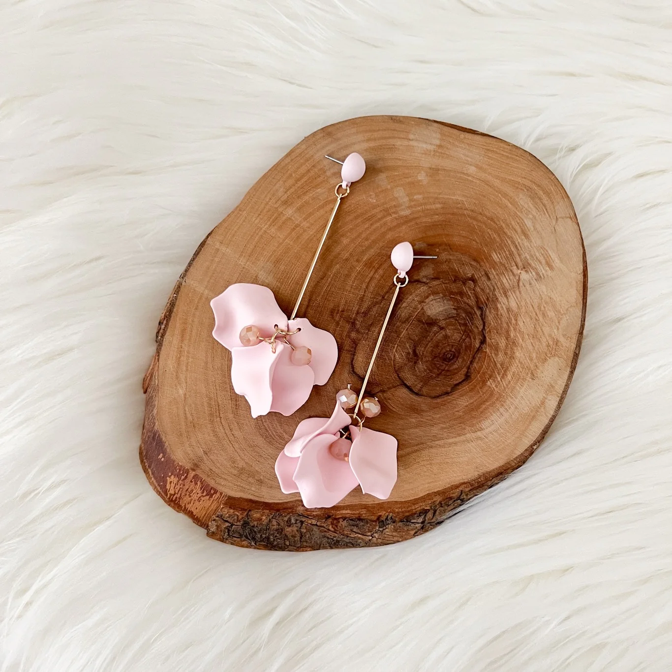 Vanilla Cream Petal Drop Earrings - LAST CHANCE! - Image 39