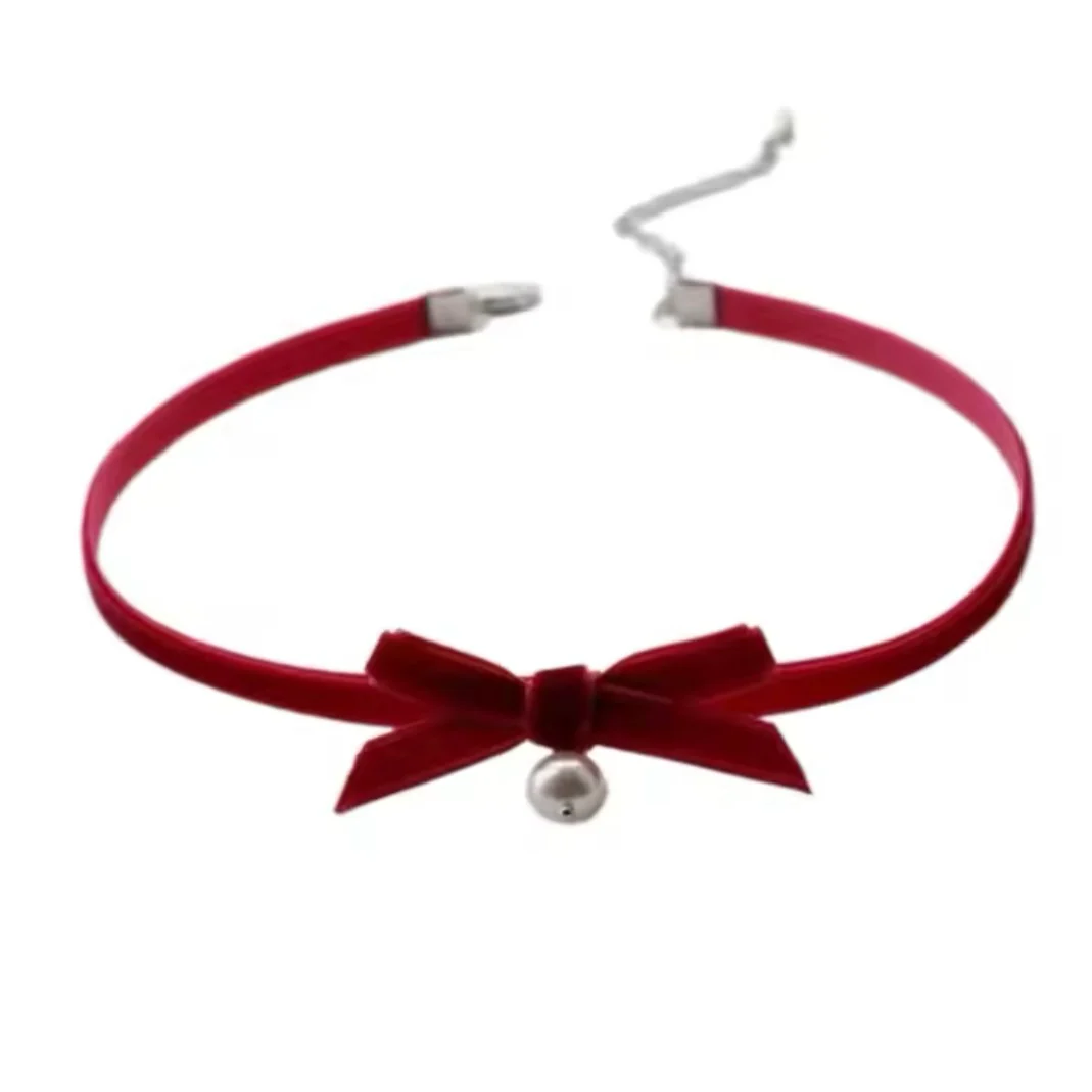 Velvety Bow Tie Choker - Image 13