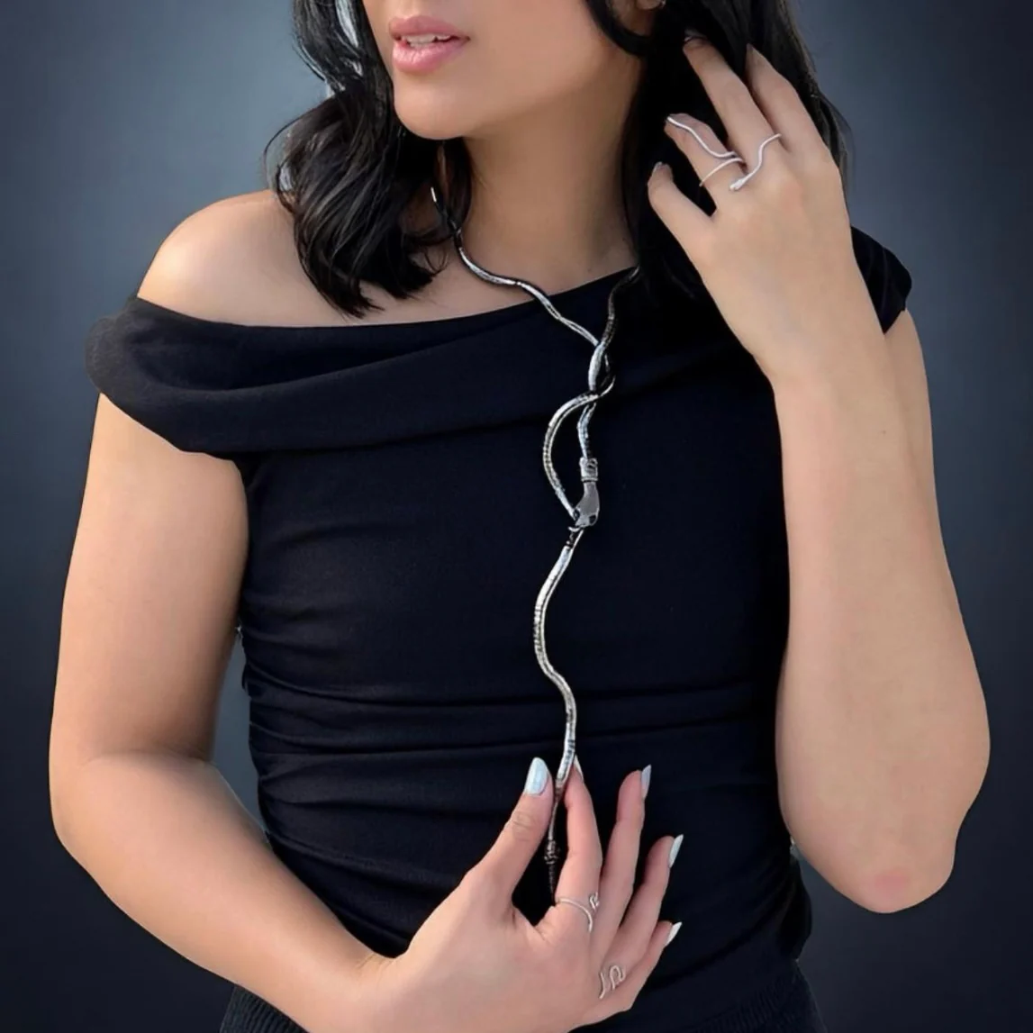Viper Wrap Necklace - 3 Colors! LAST CHANCE - Image 3