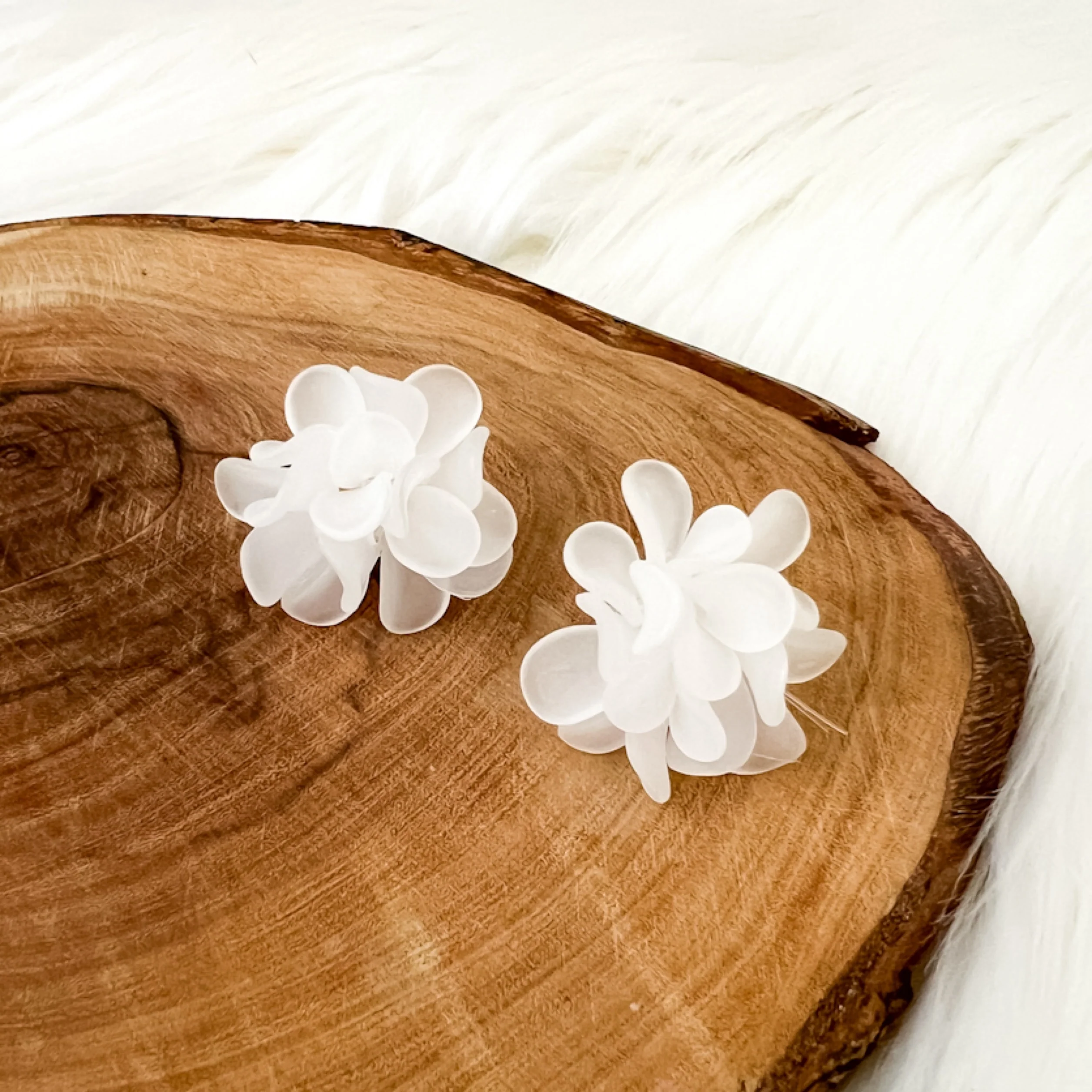 Zinnia Flower Earrings - LAST CHANCE! - Image 6