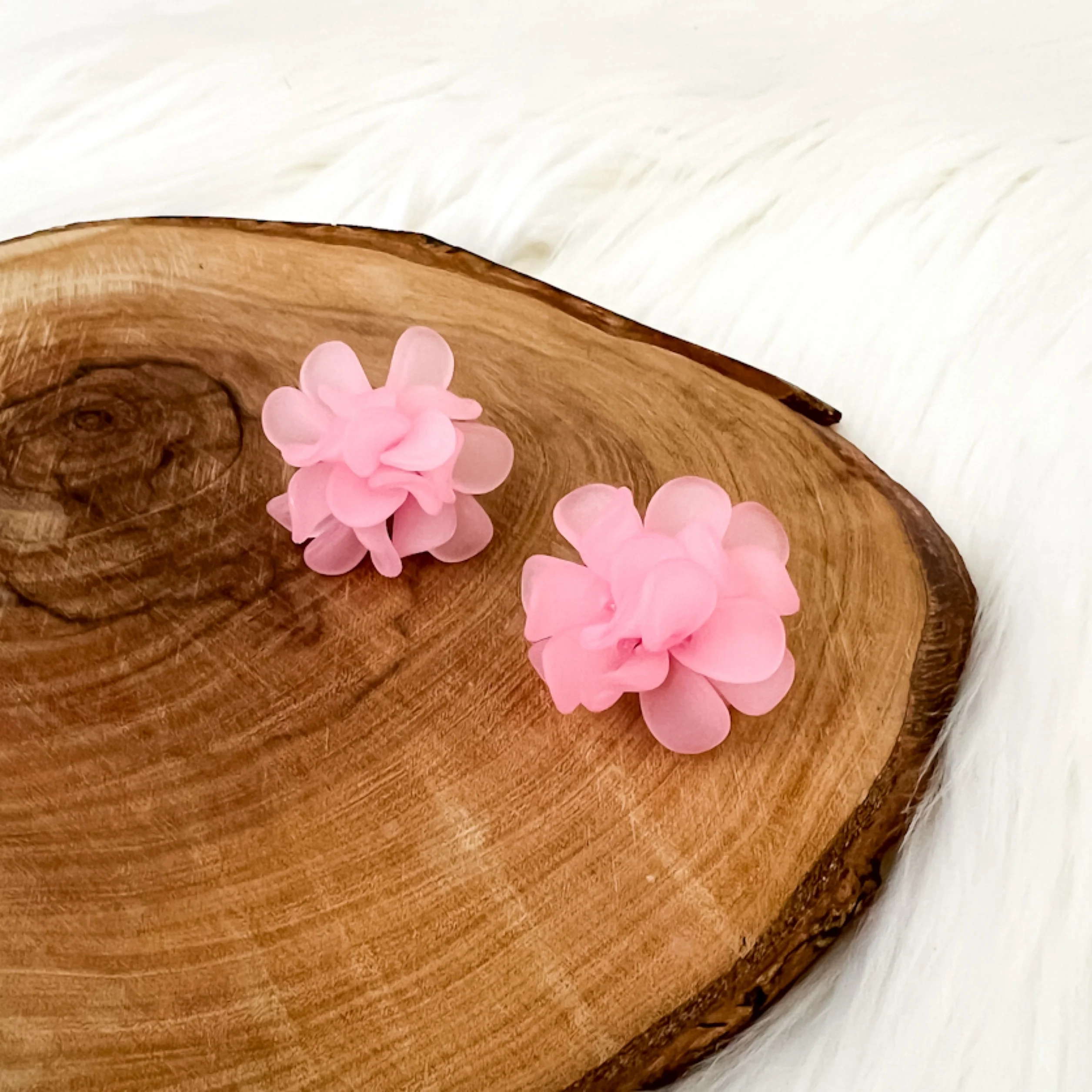 Zinnia Flower Earrings - LAST CHANCE! - Image 7