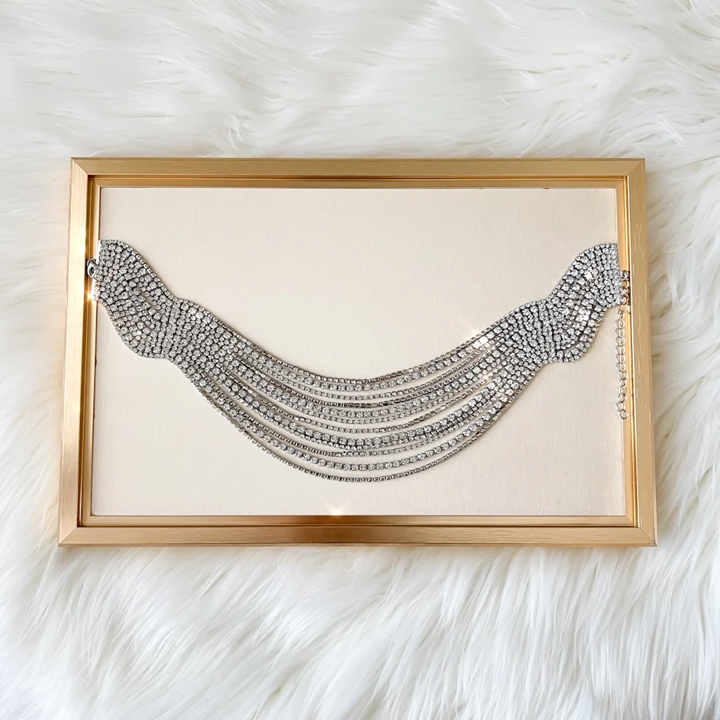 Zoe Rhinestone Strands Necklace - Image 10