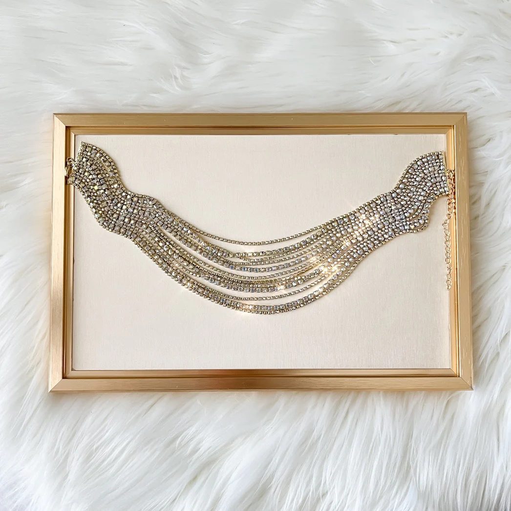 Zoe Rhinestone Strands Necklace - Image 11