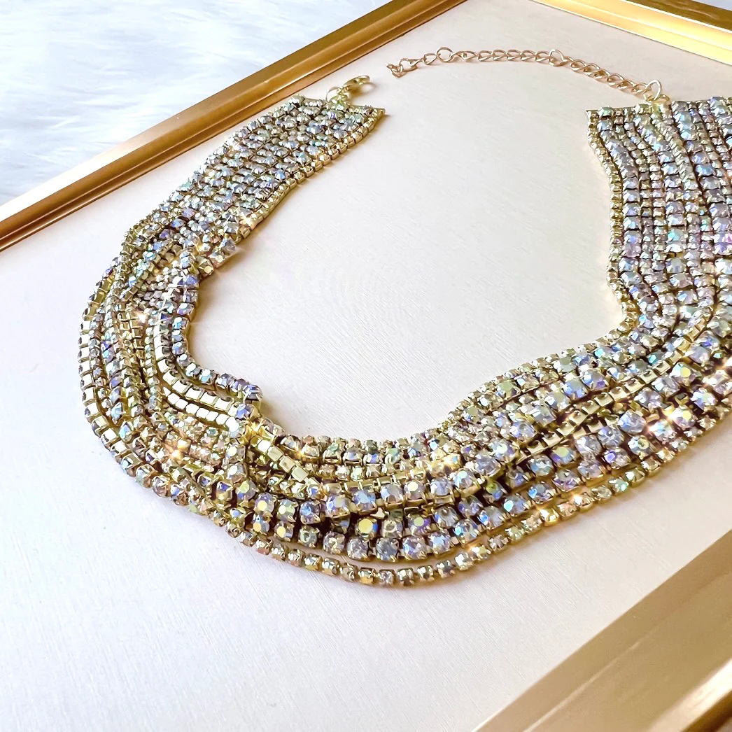 Zoe Rhinestone Strands Necklace - Image 15